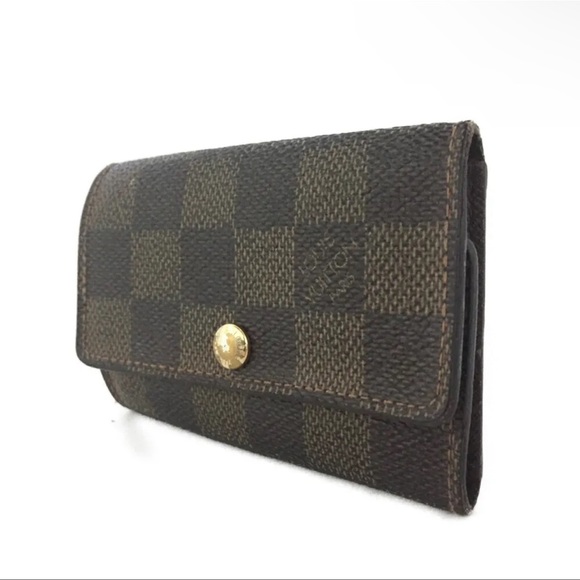 AUTH Louis Vuitton Damier 6 Ring Key Card Case - Picture 3 of 7